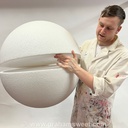 700mm polystyrene ball - 2 solid halves