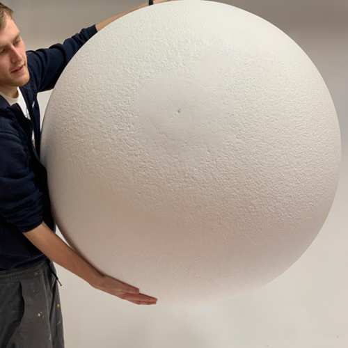 1000 mm polystyrene ball  - 2 solid halves